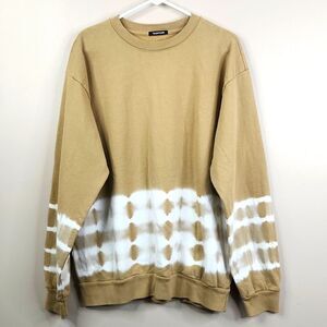 Talentless Long Sleeve Tie Dye Block Long Sleeve Pullover Sweatshirt Large
